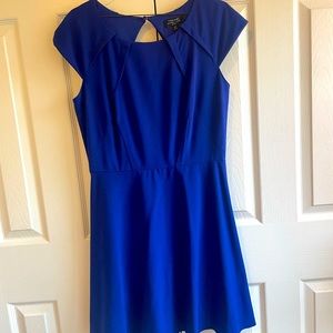 Tahari Size 8 Blue Dress